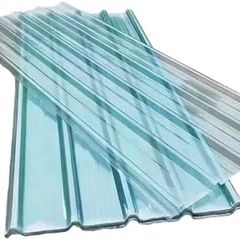 Greenhouse Roof Sheet, 1/3/5/7/10/12/16/18/20 Pieces Rainproof Corrugated Sheet, 1.2 mm Fibreglass Daylight Panels, Transparent Roof Panels, Roof Material, Garage Shed Trapezoidal Sheet (0.9 x 2.2 m