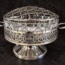 Vintage Glass Rose Bowl & Flower Arranger Image 4