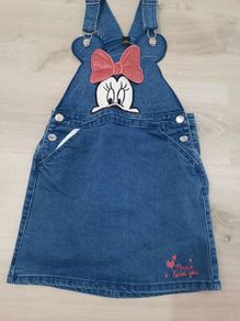 girls denim dungarees size 7-8 years