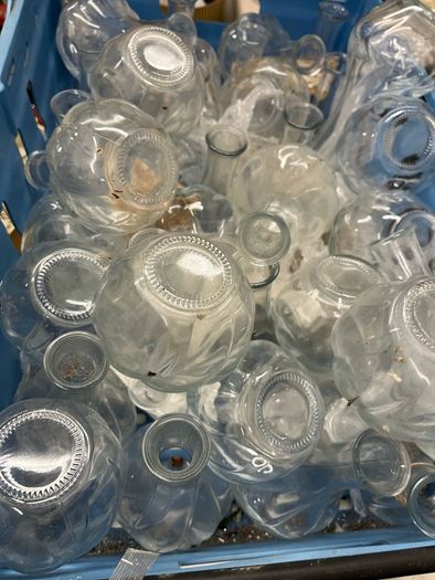 glass bottles