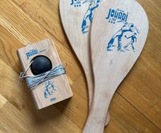 Jokari du Jura wooden paddle game Vilac