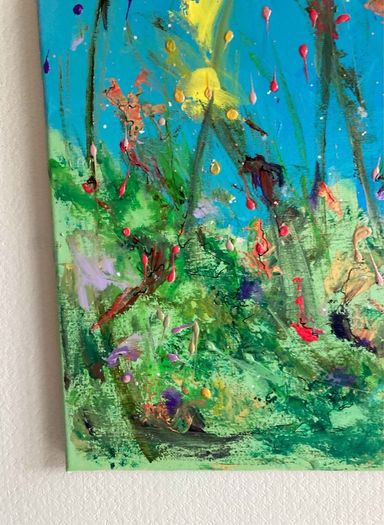 Original Painting Irish Floral art flowers