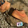 Premium Nike Air Force 1 Low Orange Denim Suede Gum Image 3