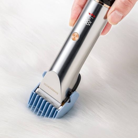 NEW SALE | Professional Dog Grooming Kit - Low Noise Pet Clipper with 2 Speed Settings, Ceramic Blades, USB Charging, LED Display and 8 Comb Attachments