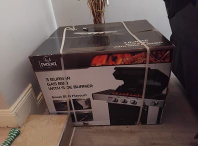 Phoenix 3 And 1 Burner Gas BBQ Black