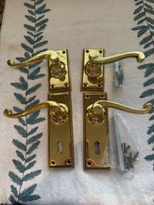 Brass door handles