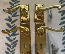 Brass door handles