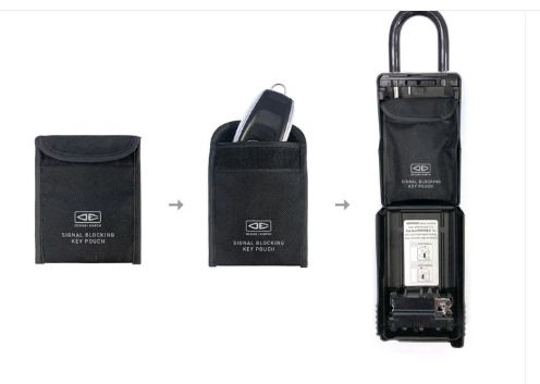 Ocean and Earth Key Signal Blocking Key Pouch