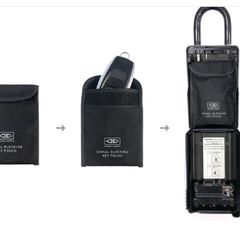 Ocean and Earth Key Signal Blocking Key Pouch