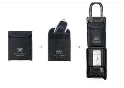Ocean and Earth Key Signal Blocking Key Pouch