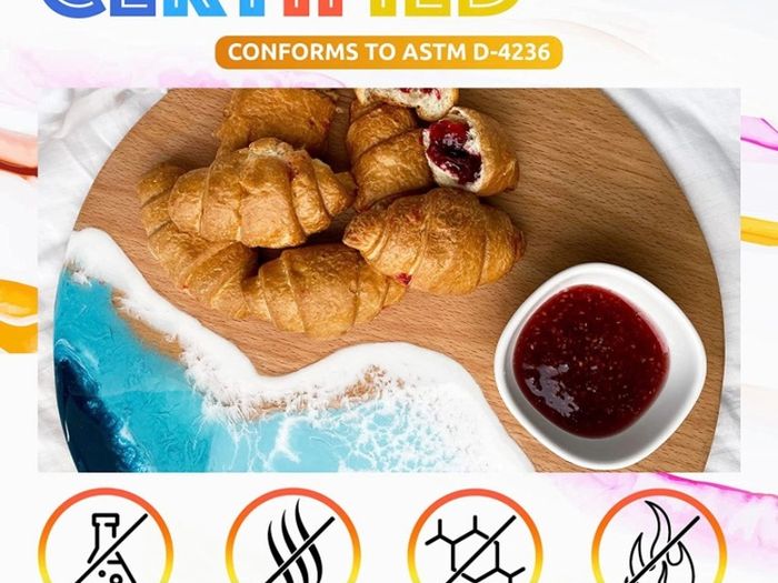 Epoxy Resin Kit - Crystal Clear Resin & Hardener Casting Resin for Jewelry Crafts & Art Resin - Food Safe, Self Leveling with High Gloss, UV & Heat Resistant, No Bubble & Yellowing 1L (FREE POSTAGE)