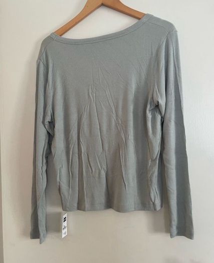 Brand new with tags Dunnes scoop neck light green light ribbed top