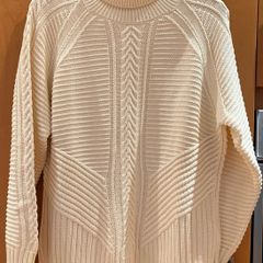 Cream Heavy Cotton Mix Jumper by Banana Republic