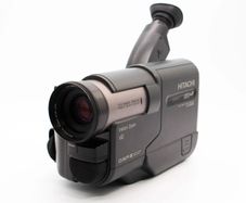 Hitachi VM-E120E 8mm Analog Video Handycam Camcorder Camera (Working with the Power Supply Only)