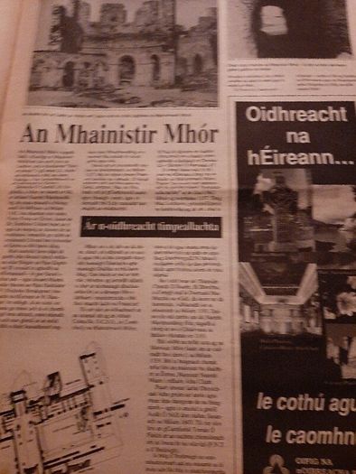 Vintage Gaeilge newspaper 1991