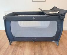 Miniuno 3 in 1 Travel Cot Portable Baby Cot in Navy