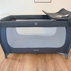 Miniuno 3 in 1 Travel Cot Portable Baby Cot in Navy
