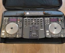 Collector's Condition Denon DJ Setup: 2x Denon DN-S1200 + DN-X120 Mixer + Zomo Bag & All Cables