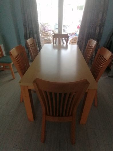 Dining Room Table and 8 Chairs