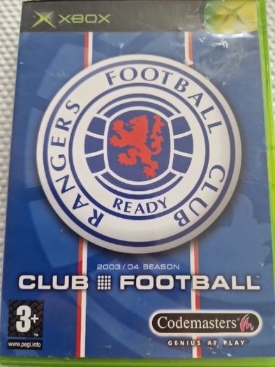 Rangers Club Football Season 2003 2004 Xbox Original games Original