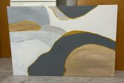 Large grey abstract painting