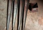 4 Metal Post Ground Anchors + 1 bolt anchor