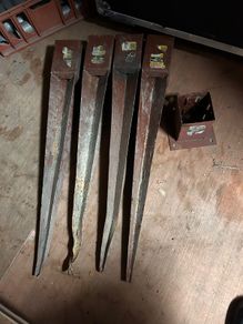 4 Metal Post Ground Anchors + 1 bolt anchor