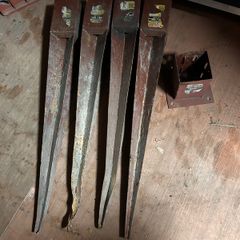 4 Metal Post Ground Anchors + 1 bolt anchor