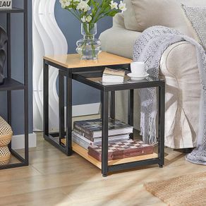 2 Pcs Nesting Table Set