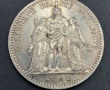 French 1876 5 franks