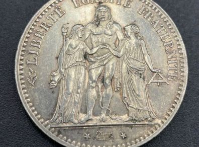 French 1876 5 franks