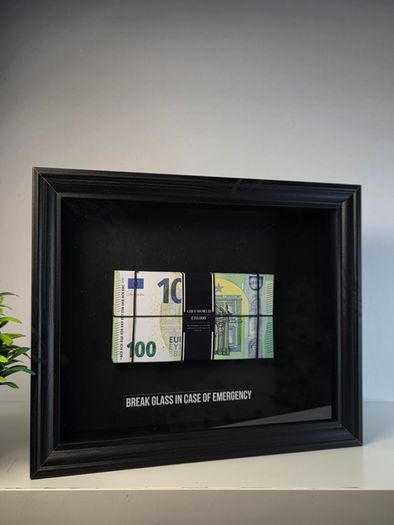 Gift 3D money frame art decor