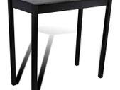 Bar Table MDF Black 115x55x107 cm