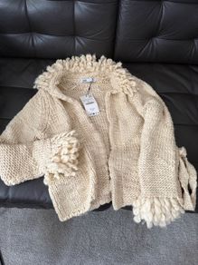 ZARA Chunky Knit Cardigan. Size S.