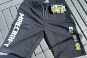 New Black Minecraft Shorts - Size Age 9/10yrs