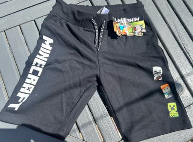 New Black Minecraft Shorts - Size Age 9/10yrs