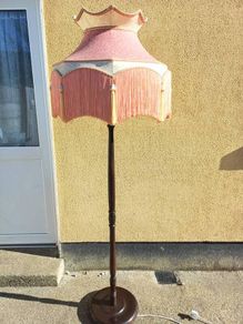 1940/50s Mahogany Floor Lamp