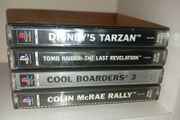 Collection Of Ps1 Games Tarzan ,Tomb Raider Cool Boarders 3 All Working