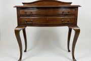 Early 20th Century Bow Fronted Side Table with Gallery