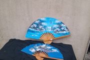 2 large decorative fan postage possible