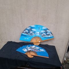 2 large decorative fan postage possible