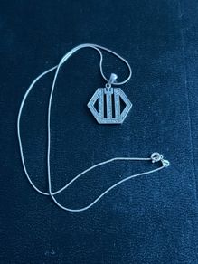 silver necklace