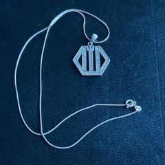 silver necklace
