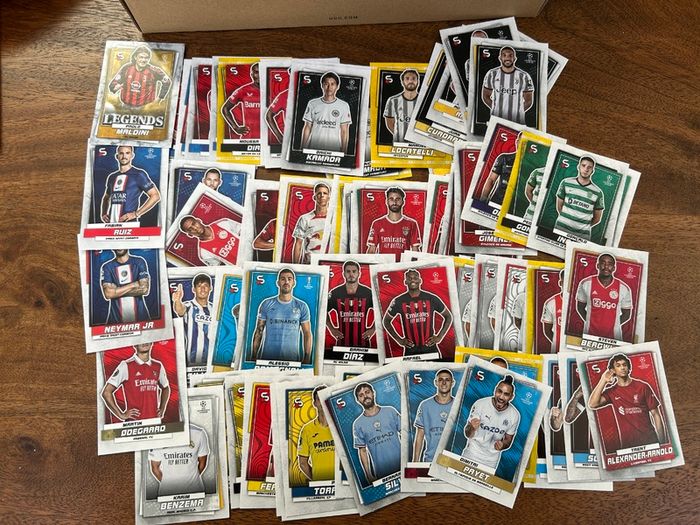 Topps Panini 4Kg / 1600+ football Cards Lot Bulk Bundle all different