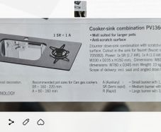cooker/sink combination
