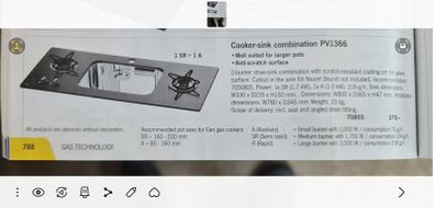 cooker/sink combination