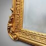French Style Gilt Wood & Plaster Panel Mirror Image 4