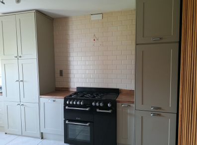 L shaped kitchen