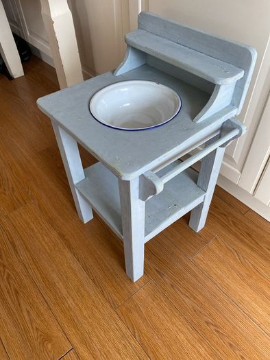 Antique small Wash stand Baby blue