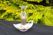 Rose ceramic miniature oil lamp postage possible